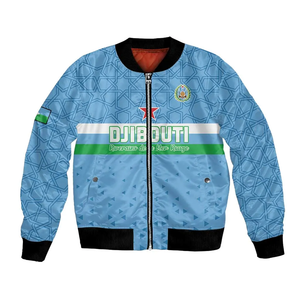 Custom Djibouti Football Bomber Jacket Go Champions LT15