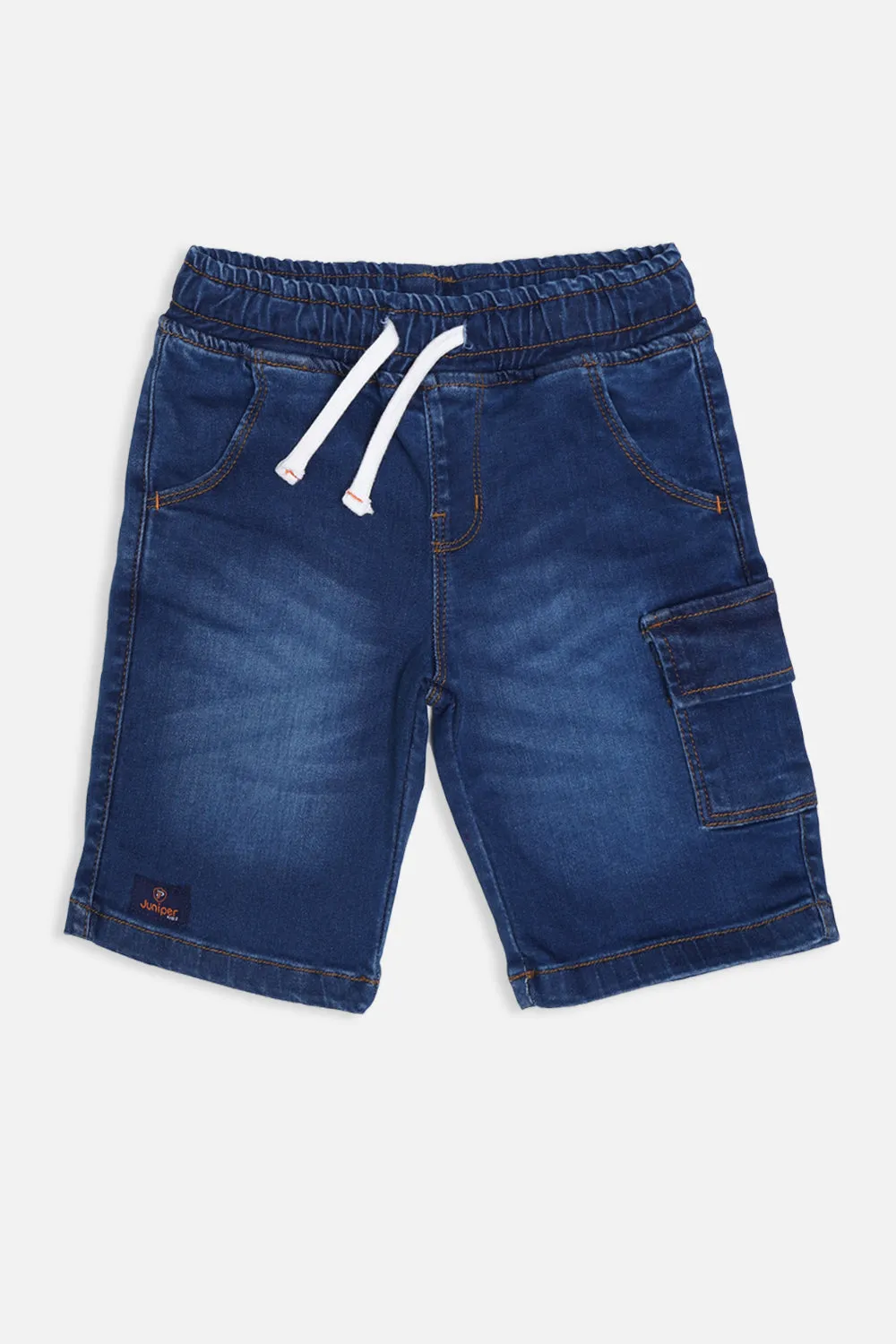 DARK BLUE - BOY'S DENIM SHORTS