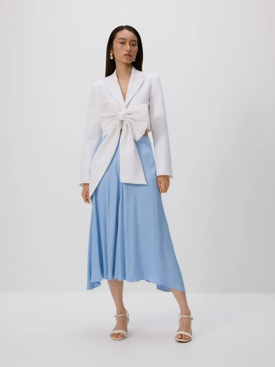 Decorative bow blazer