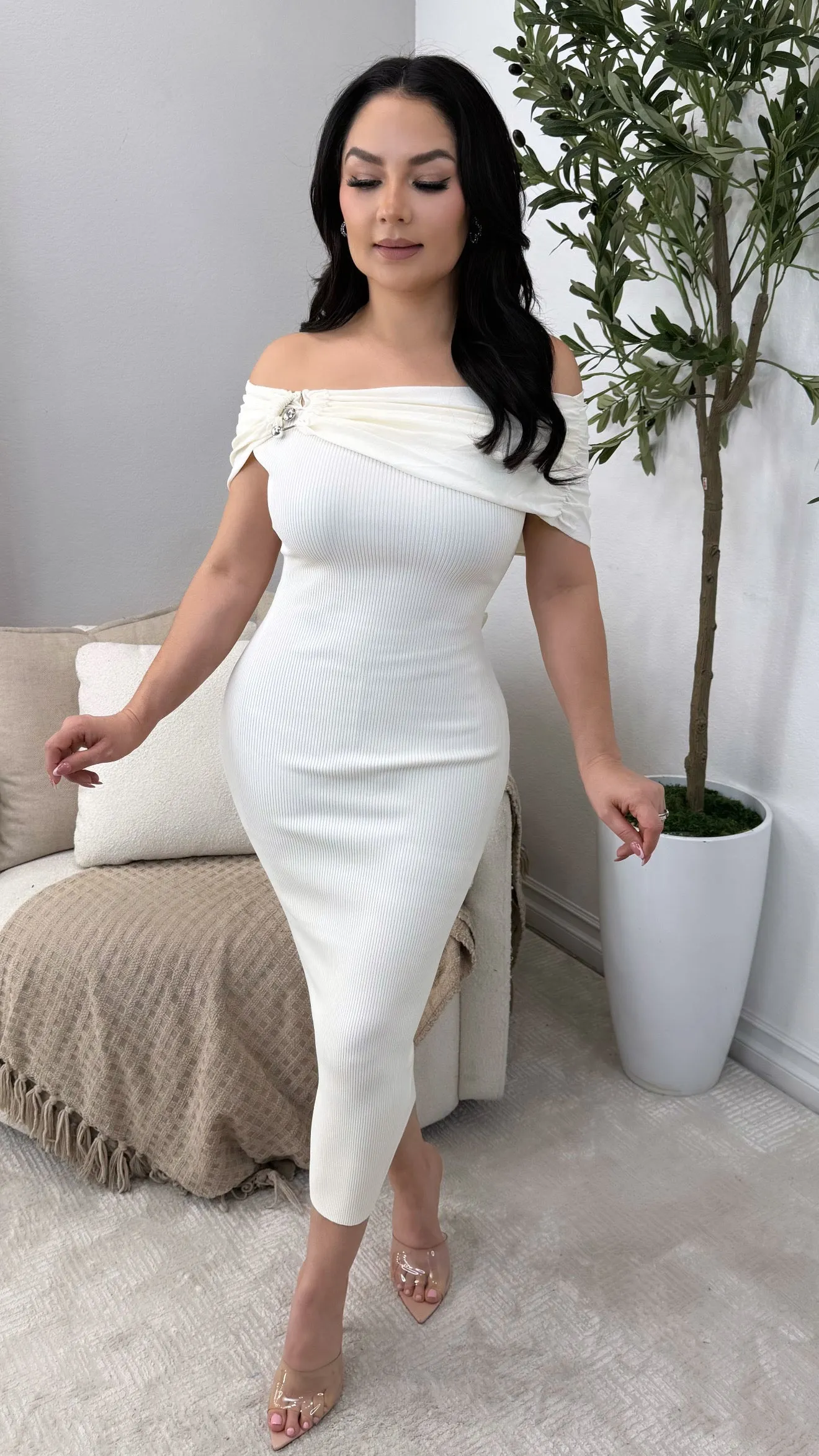 DELANI IVORY  DRESS