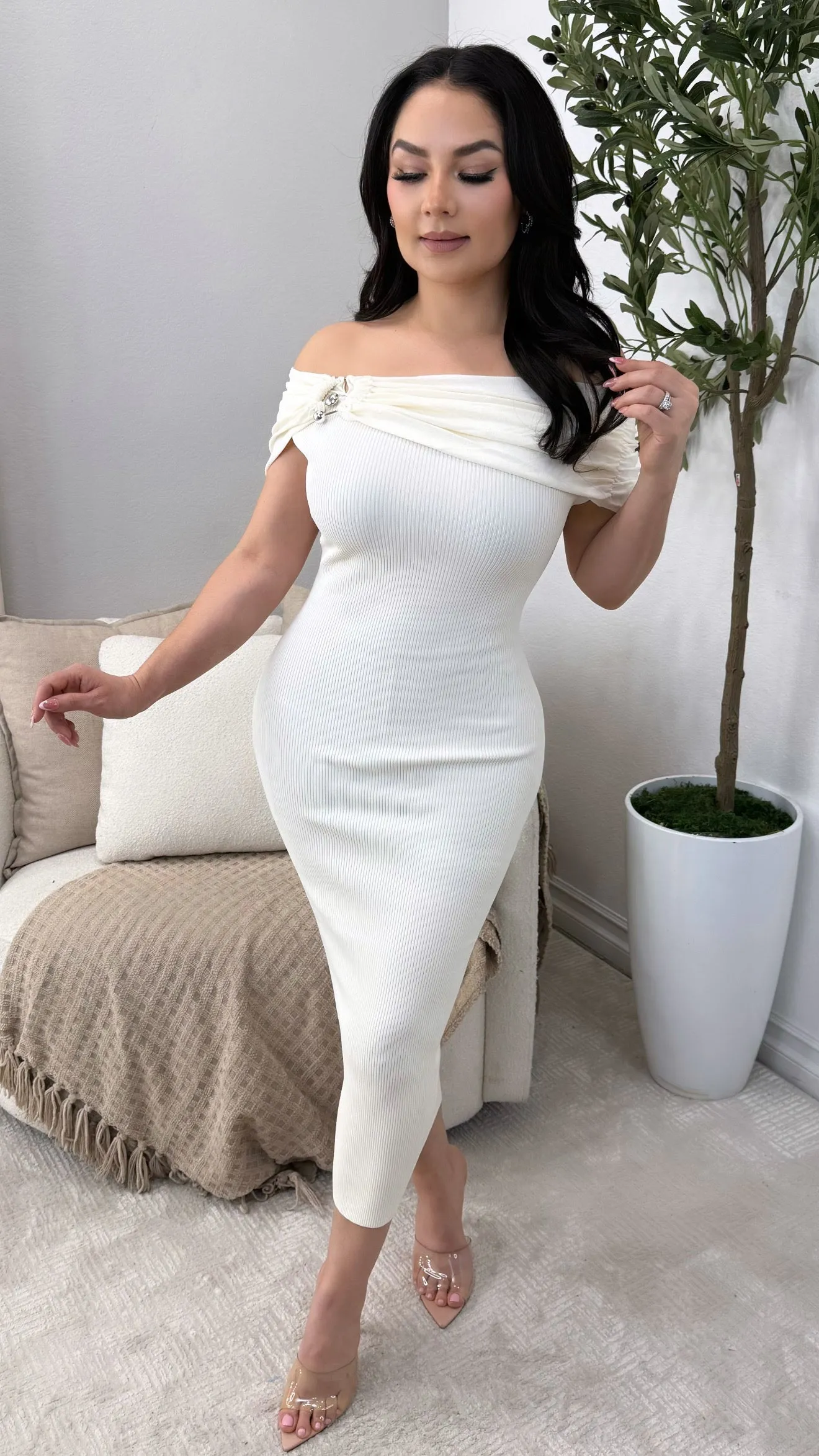 DELANI IVORY  DRESS
