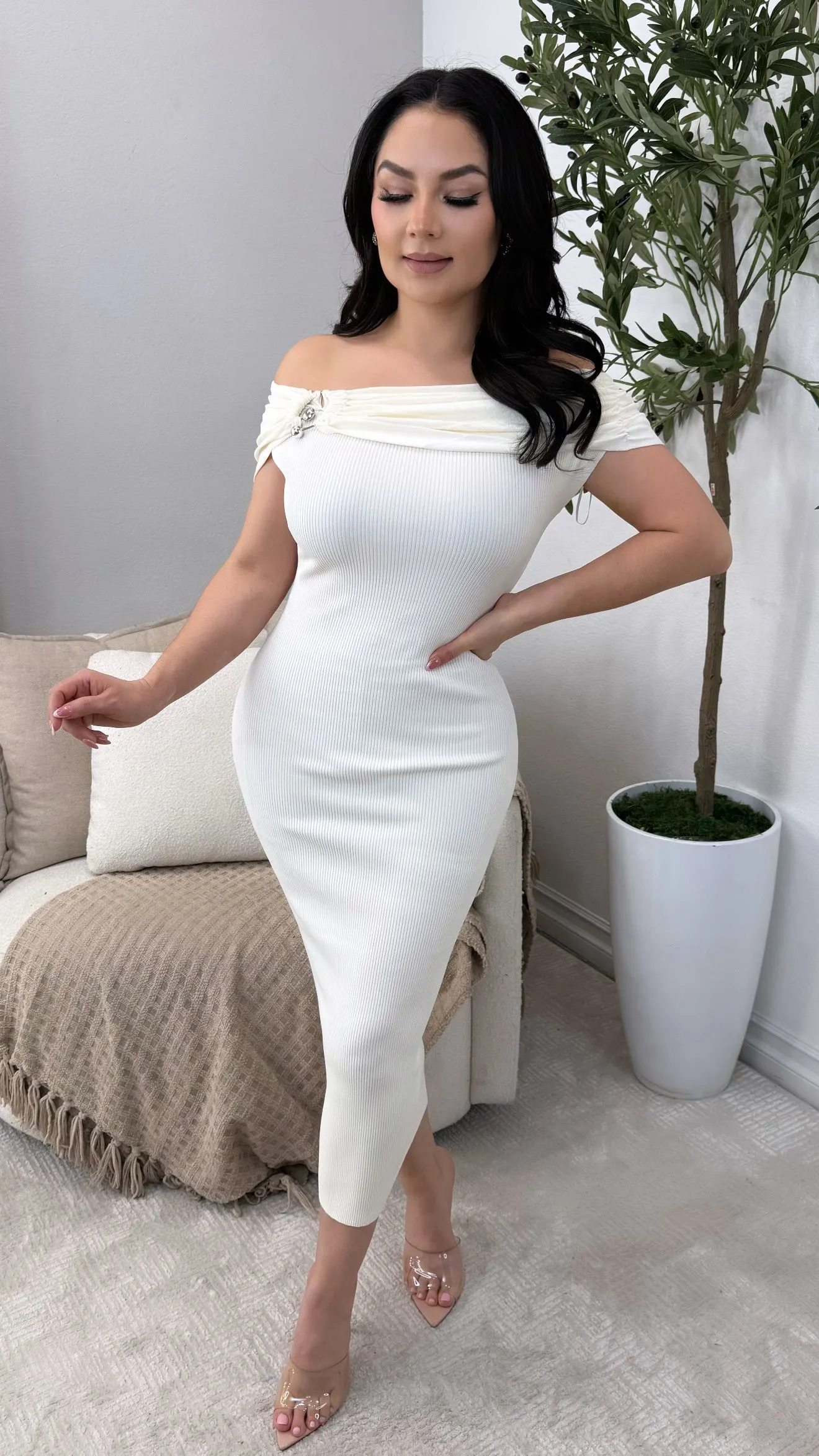 DELANI IVORY  DRESS
