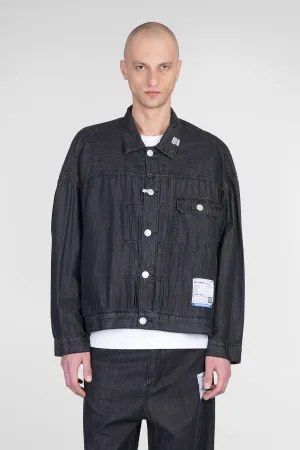 Denim Jackets in black cotton