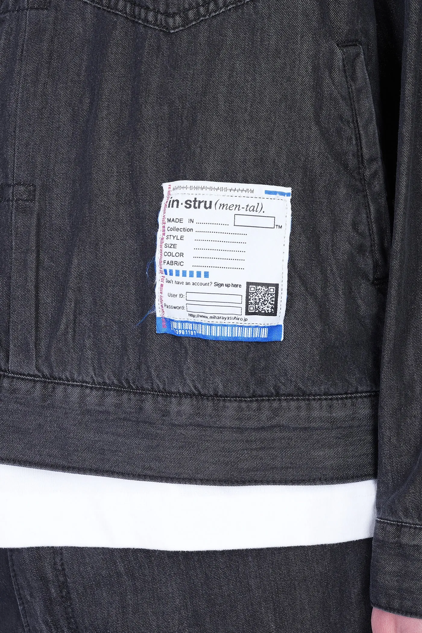 Denim Jackets in black cotton