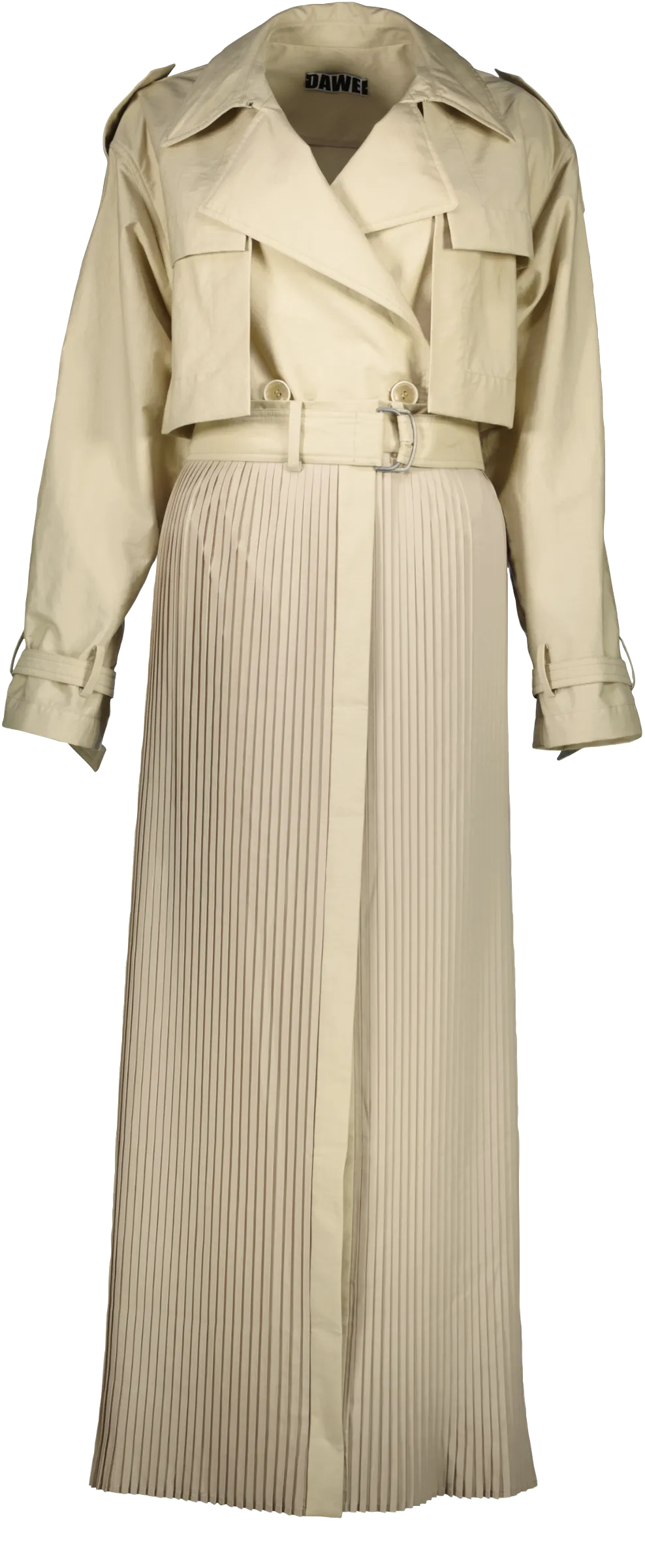 DETACHABLE LIGHT WEIGHT LONG TRENCH COAT