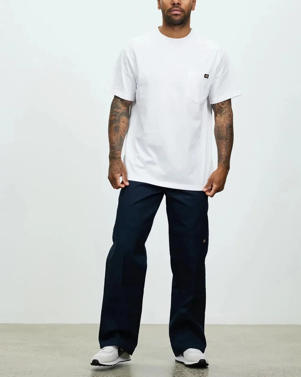 DICKIES HEAVY WEIGHT POCKET TEE WHITE