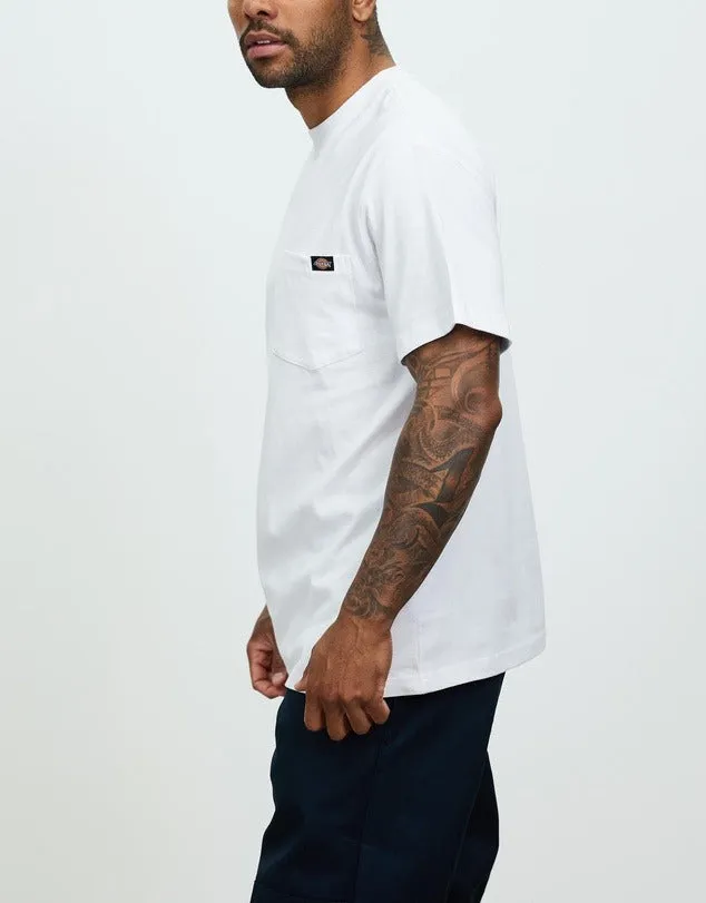 DICKIES HEAVY WEIGHT POCKET TEE WHITE