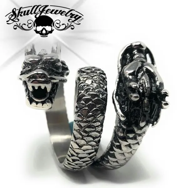 Double Dragon - Big & Bold Dragon Ring (#323)