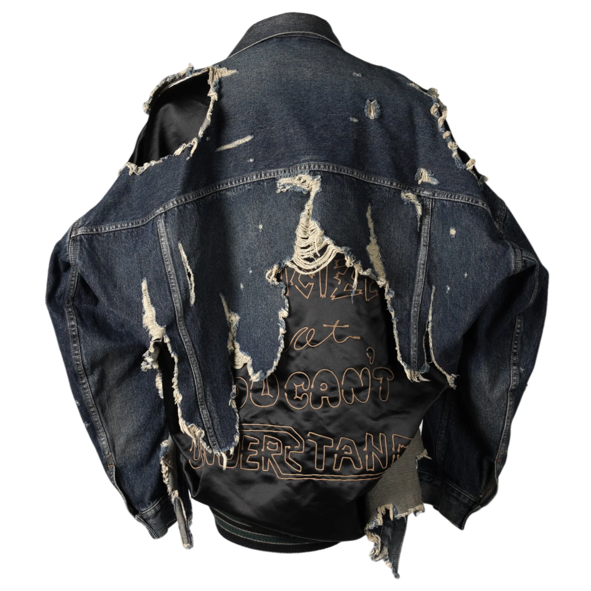 DOUBLE LAYERED JACKET / INDIGO