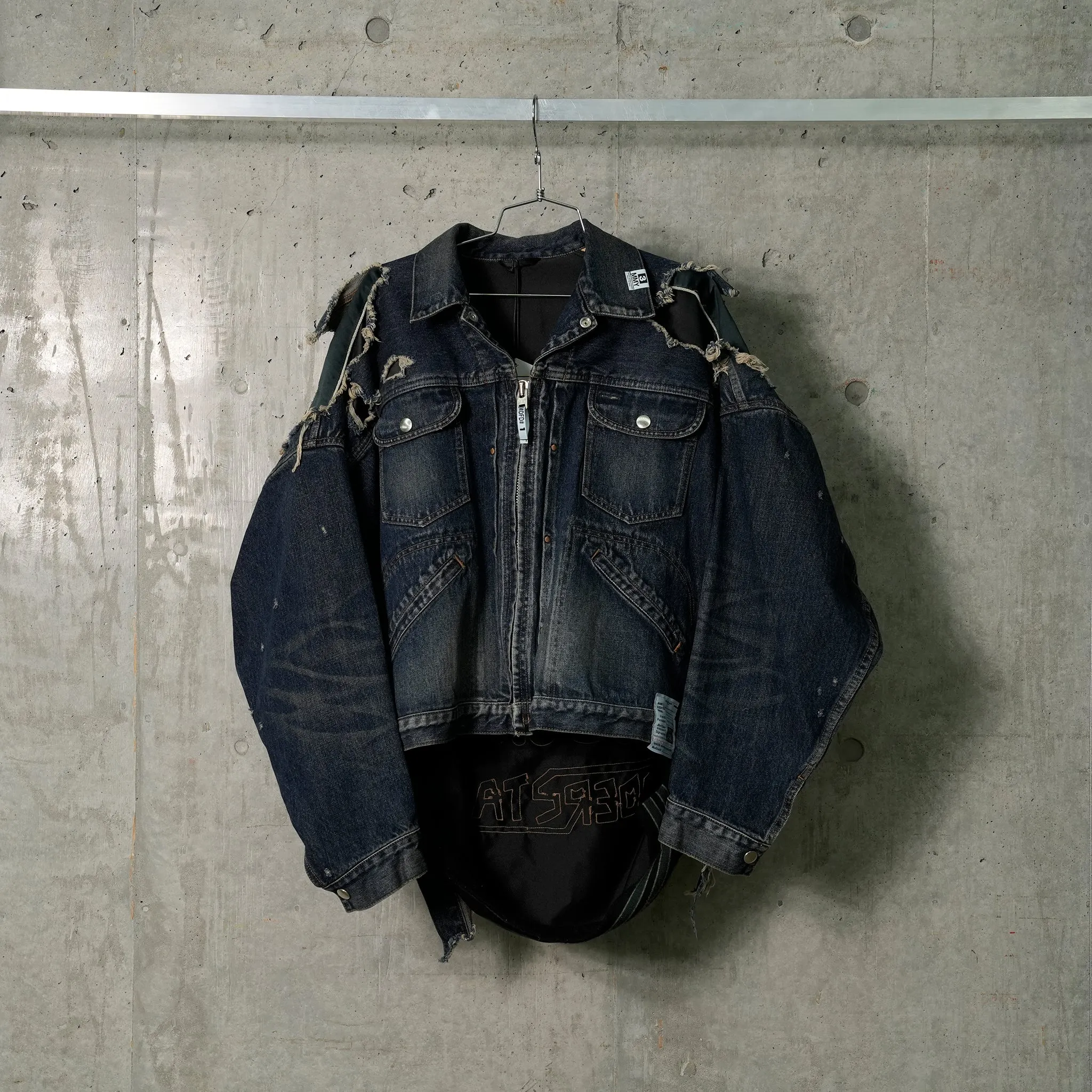 DOUBLE LAYERED JACKET / INDIGO