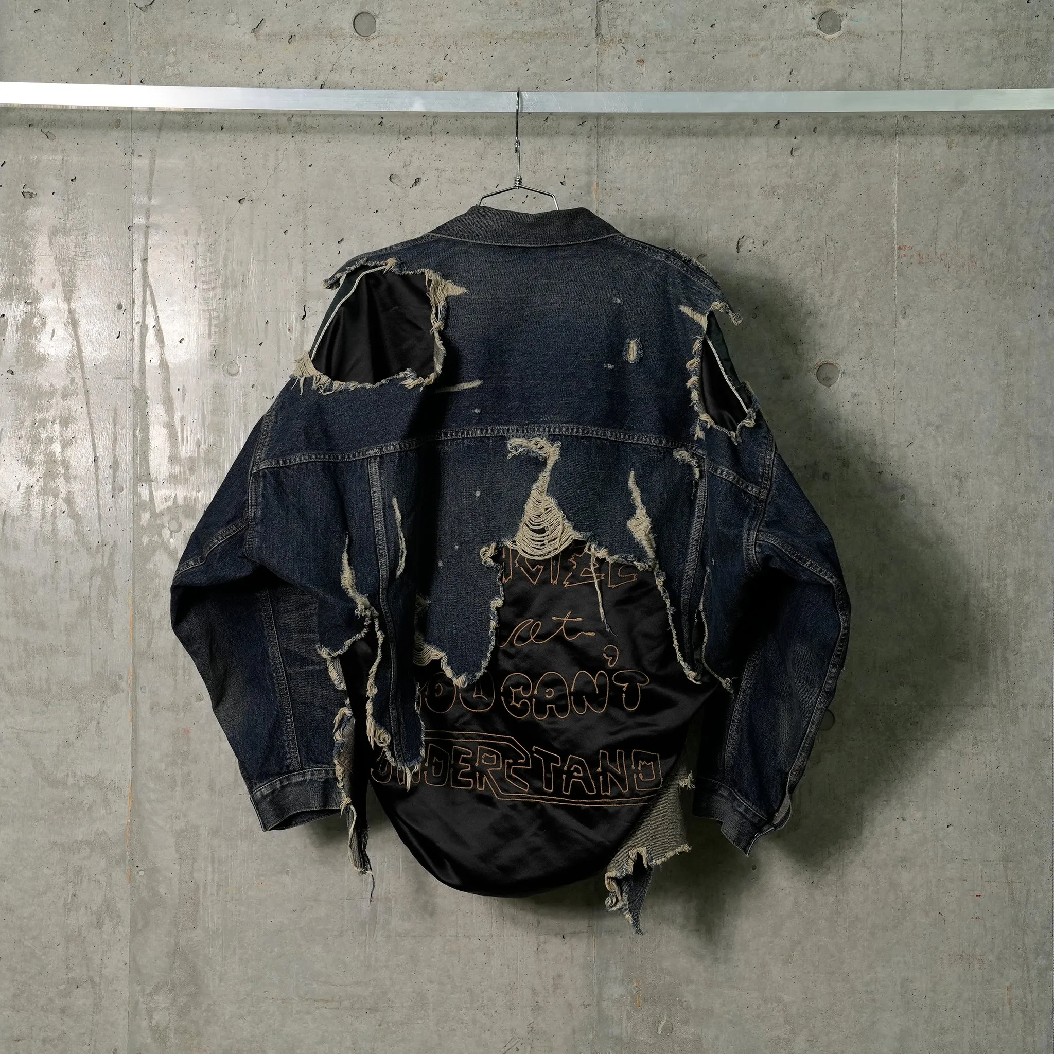 DOUBLE LAYERED JACKET / INDIGO