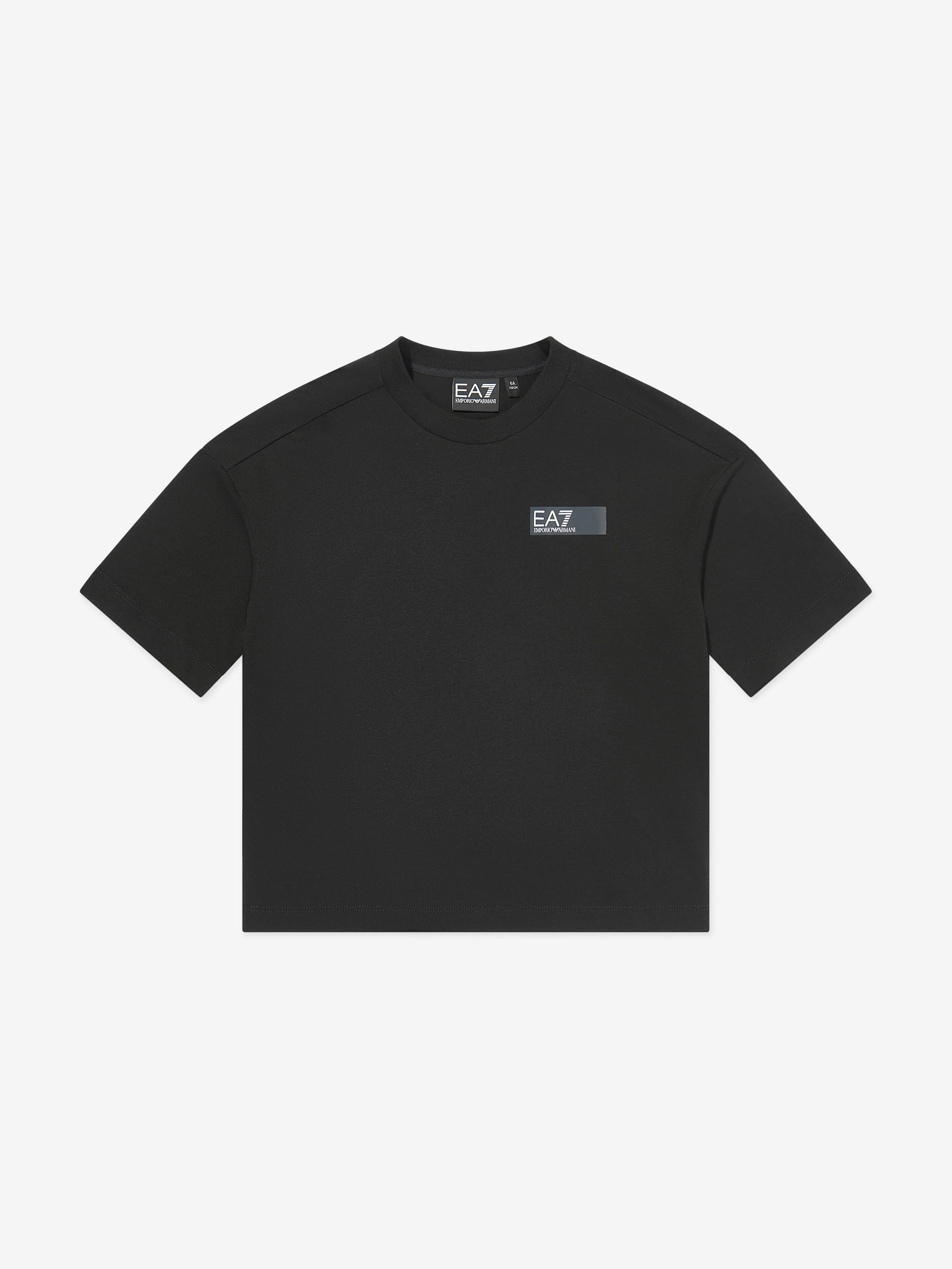 EA7 Emporio Armani Boys Logo T-Shirt in Black