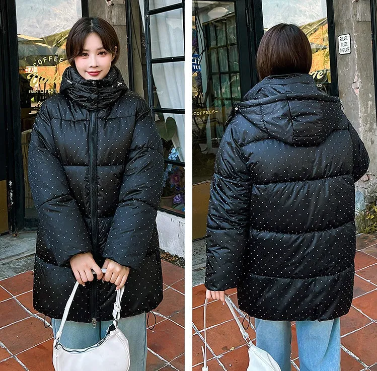 Easy-to-Clean and Relaxed-Fit Puffer Jacket for Women