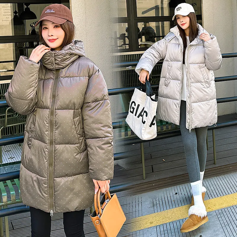 Easy-to-Clean and Relaxed-Fit Puffer Jacket for Women