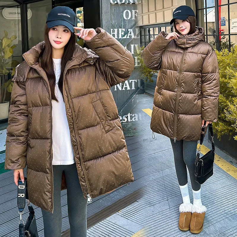 Easy-to-Clean and Relaxed-Fit Puffer Jacket for Women