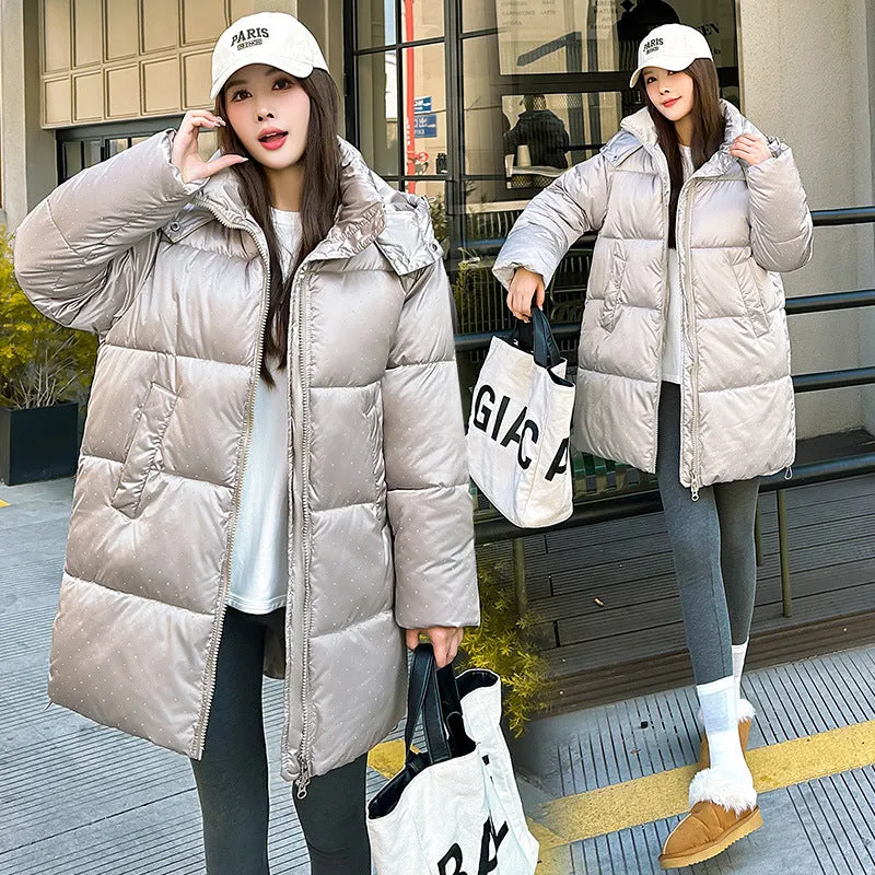 Easy-to-Clean and Relaxed-Fit Puffer Jacket for Women