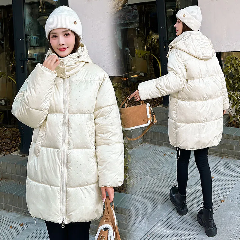 Easy-to-Clean and Relaxed-Fit Puffer Jacket for Women