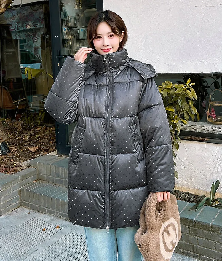 Easy-to-Clean and Relaxed-Fit Puffer Jacket for Women