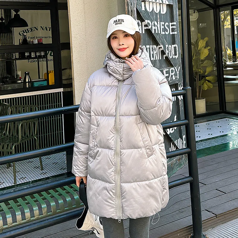 Easy-to-Clean and Relaxed-Fit Puffer Jacket for Women