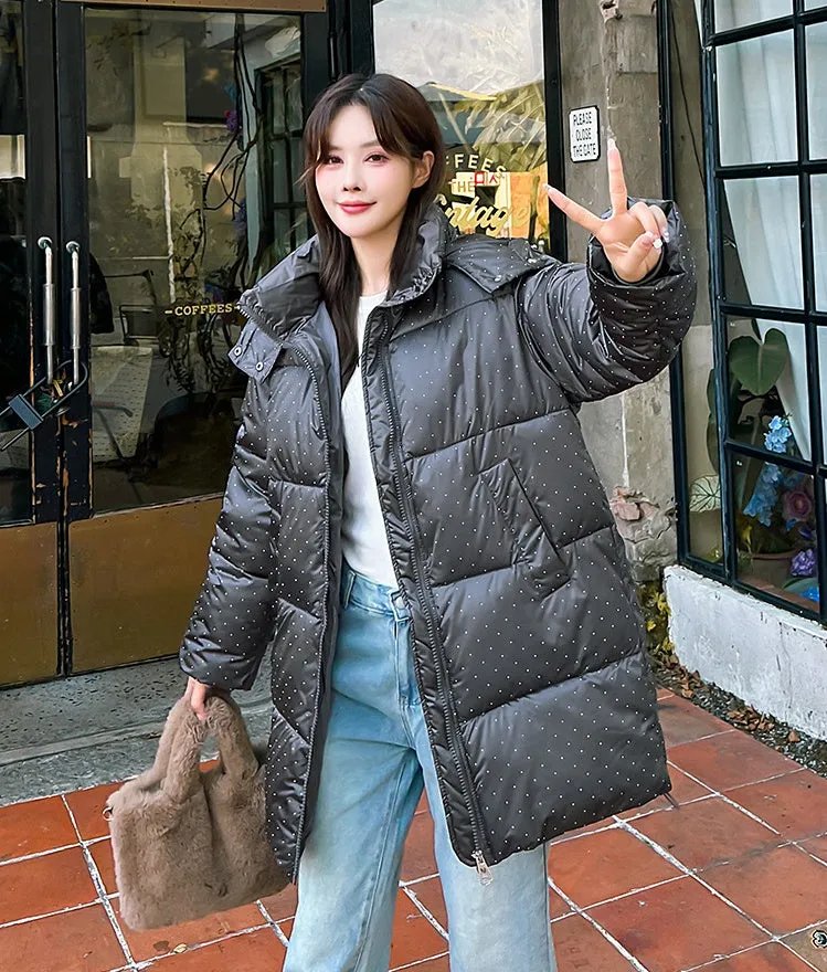 Easy-to-Clean and Relaxed-Fit Puffer Jacket for Women