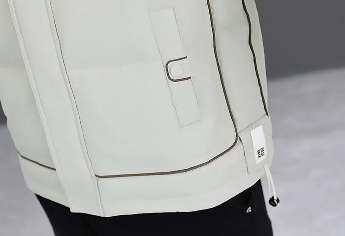 Easy-to-clean Quilted Down Jacket for Men - Perfect Winter Gear