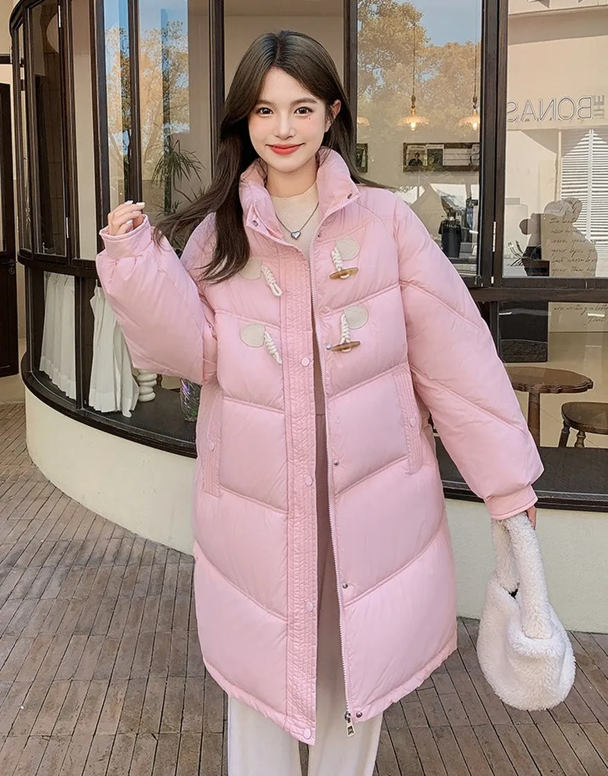 Easy-to-clean Water-resistant Quilted Puffer Jacket for Women
