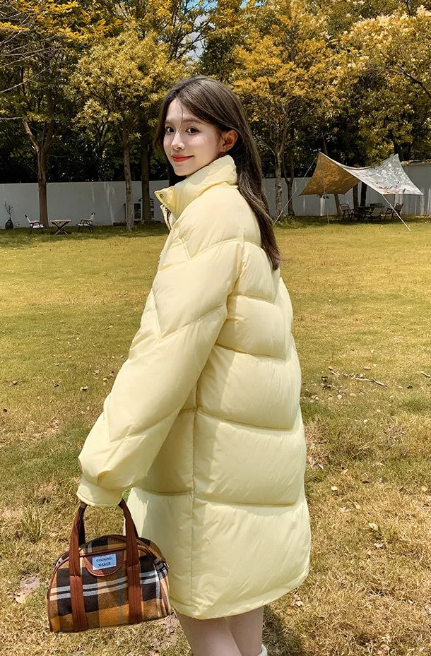 Easy-to-clean Water-resistant Quilted Puffer Jacket for Women