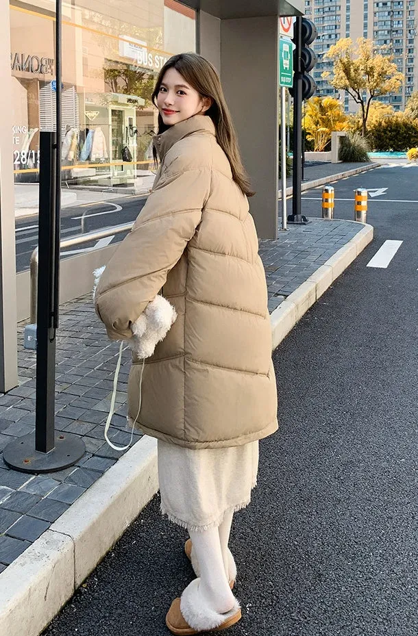 Easy-to-clean Water-resistant Quilted Puffer Jacket for Women