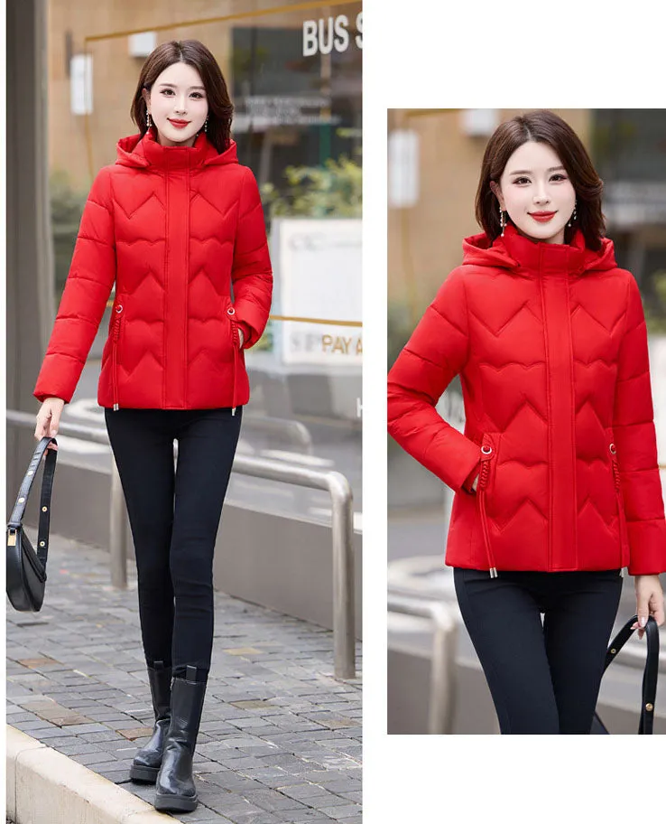 Easy-to-Clean Zip Up Puffer Jacket with Quilted and Windproof Features