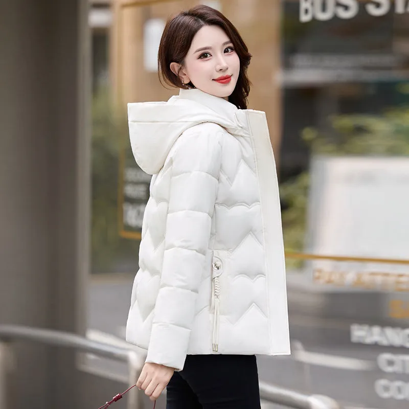 Easy-to-Clean Zip Up Puffer Jacket with Quilted and Windproof Features
