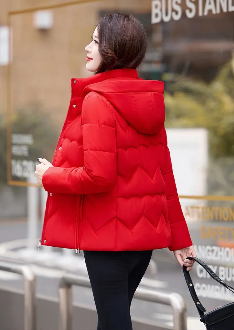 Easy-to-Clean Zip Up Puffer Jacket with Quilted and Windproof Features