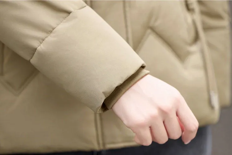 Easy-to-Clean Zip Up Puffer Jacket with Quilted and Windproof Features