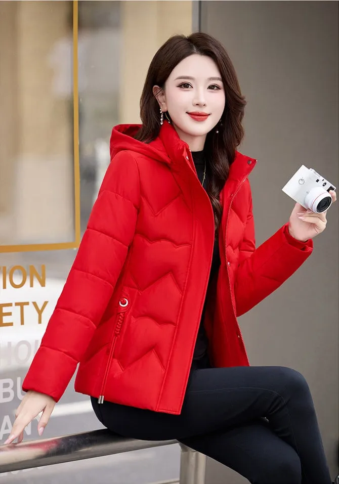 Easy-to-Clean Zip Up Puffer Jacket with Quilted and Windproof Features