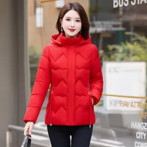 Easy-to-Clean Zip Up Puffer Jacket with Quilted and Windproof Features