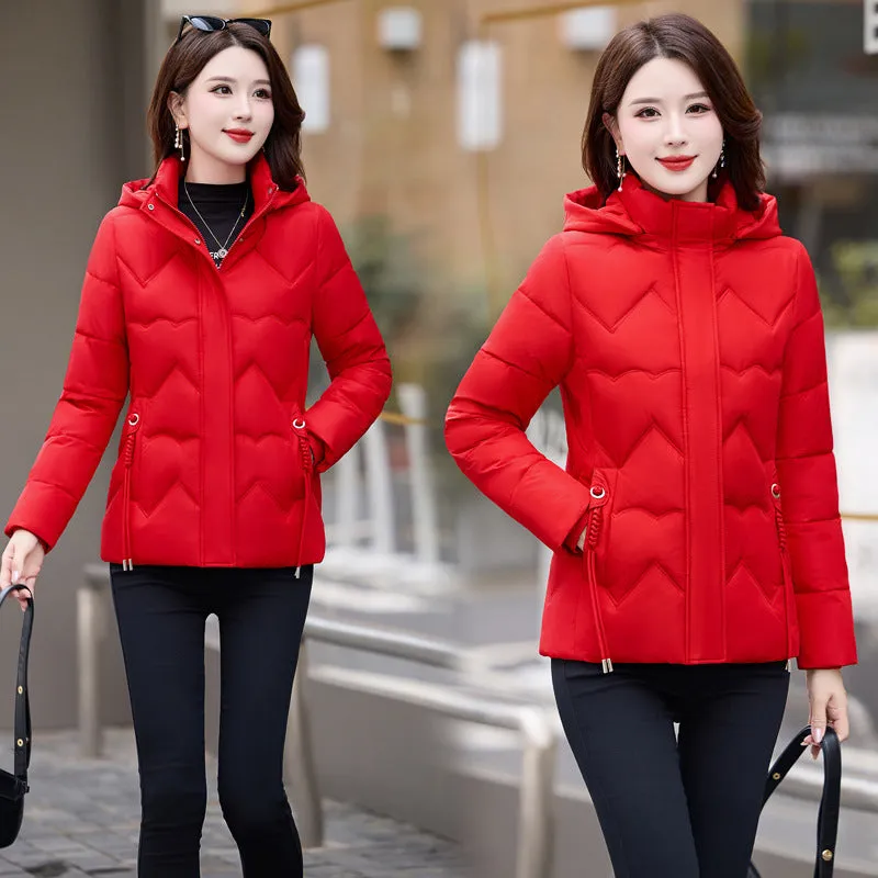 Easy-to-Clean Zip Up Puffer Jacket with Quilted and Windproof Features