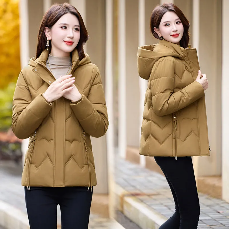 Easy-to-Clean Zip Up Puffer Jacket with Quilted and Windproof Features