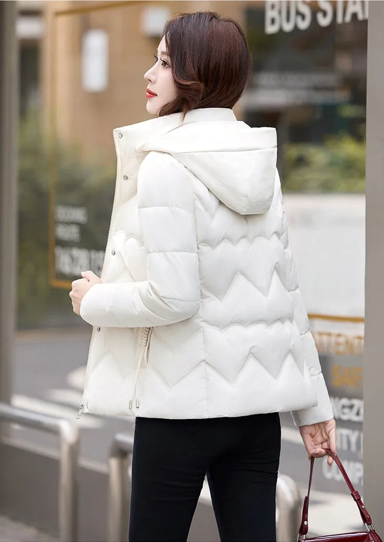 Easy-to-Clean Zip Up Puffer Jacket with Quilted and Windproof Features