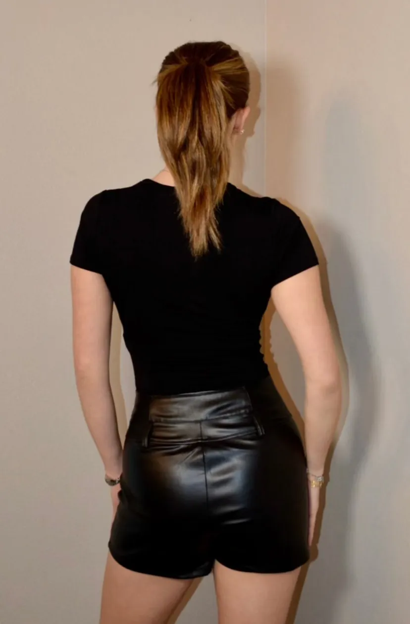 Echo Leather Shorts