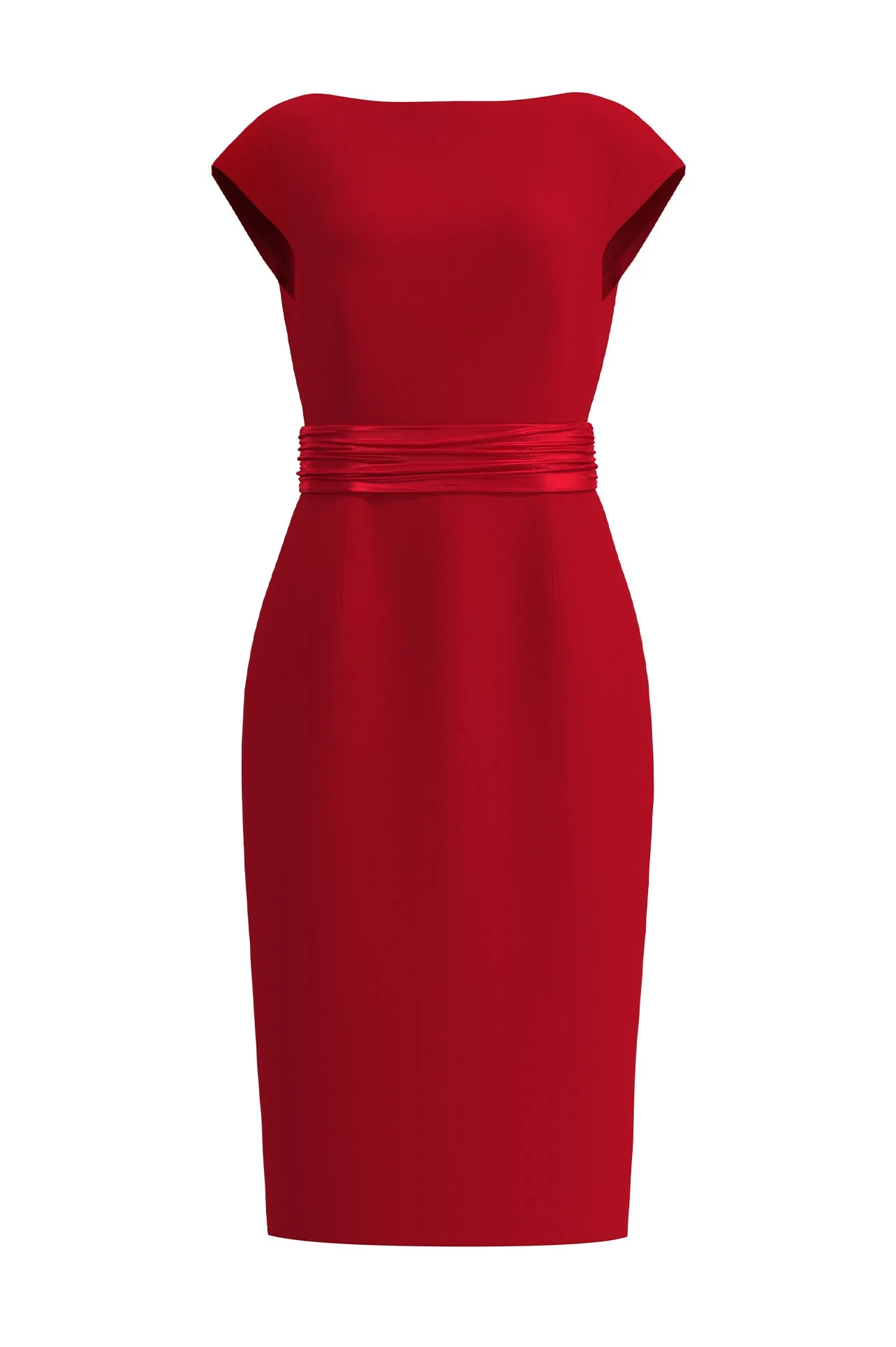 ELEGANT DRESS WITH CAP SLEEVES