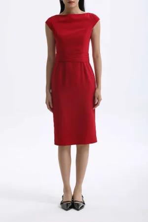 ELEGANT DRESS WITH CAP SLEEVES