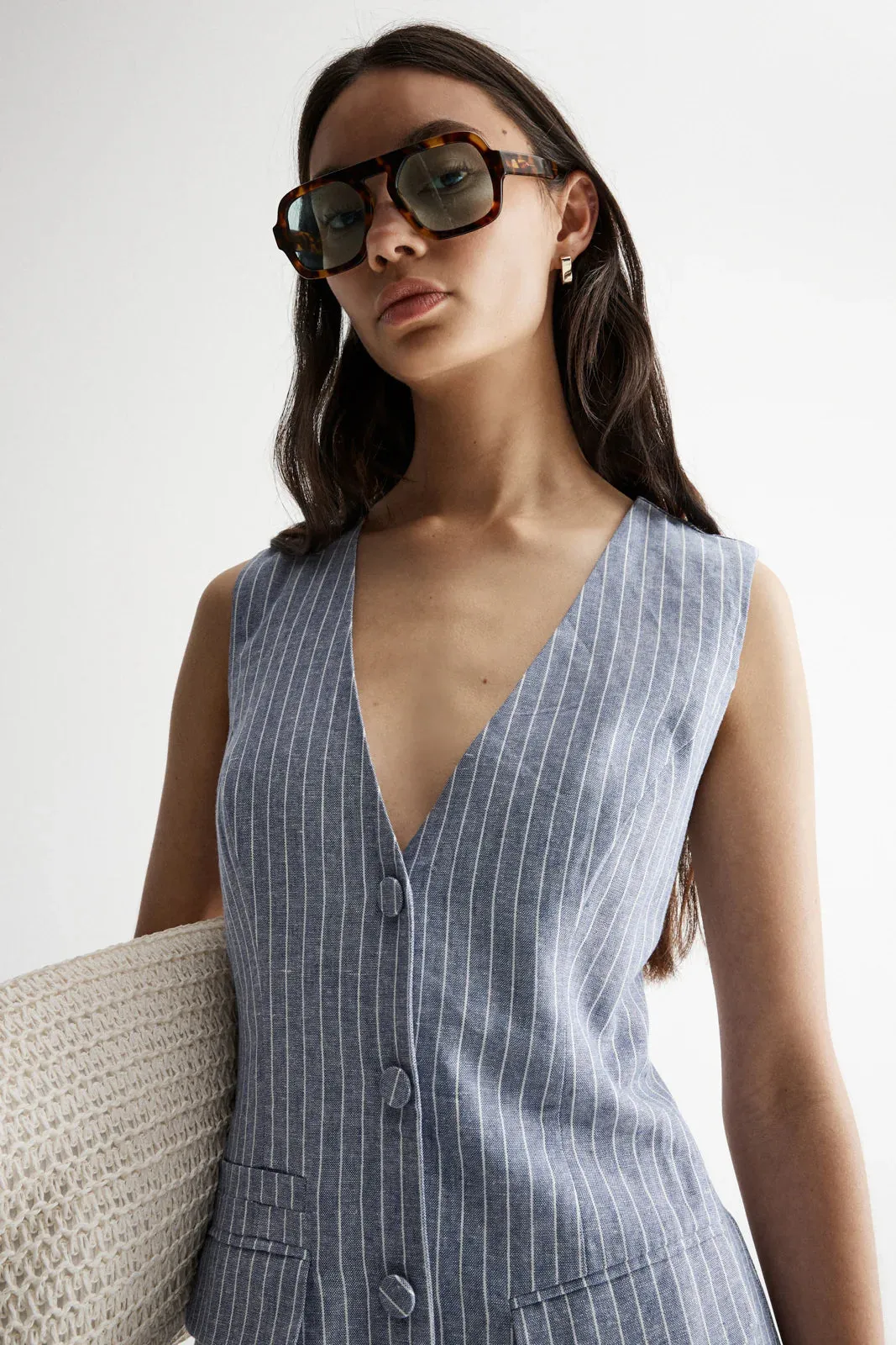 Elka Collective - Venice Dress Blue Stripe