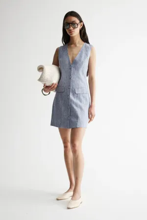 Elka Collective - Venice Dress Blue Stripe