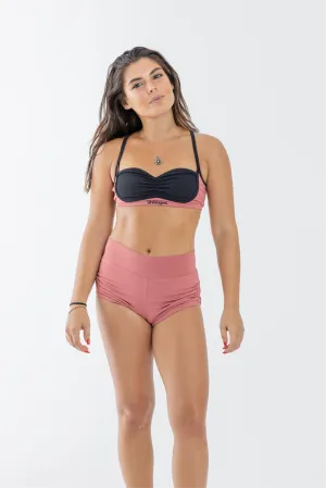 Elly Shorts with Side Hole: Nude/Black