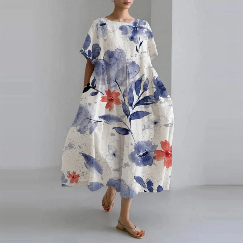 Emerenciana® | Loose Dress With A Round Neckline