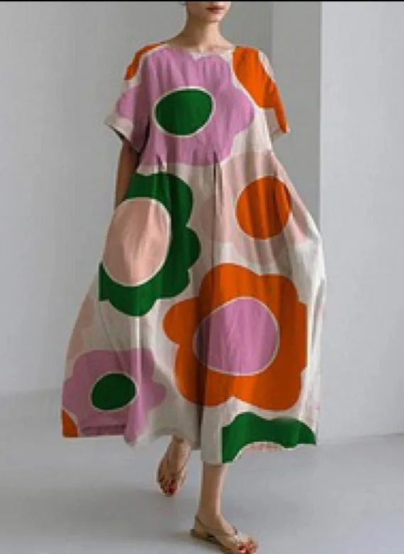 Emerenciana® | Loose Dress With A Round Neckline