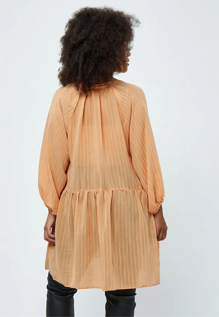 Emma Dress Curve - Peach Cobbler