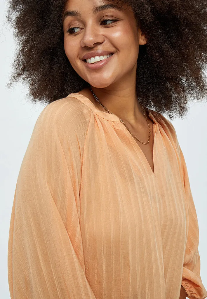 Emma Dress Curve - Peach Cobbler