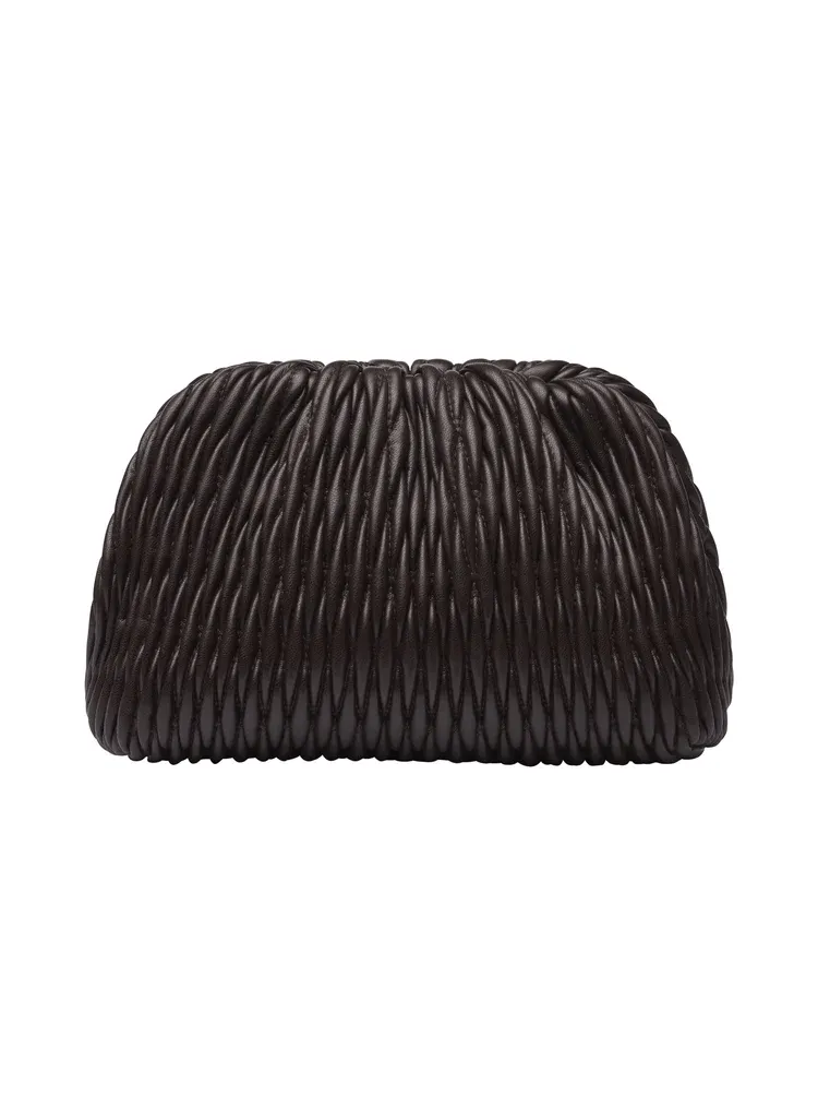 Enzo Clutch Bag in Chocolate Plum
