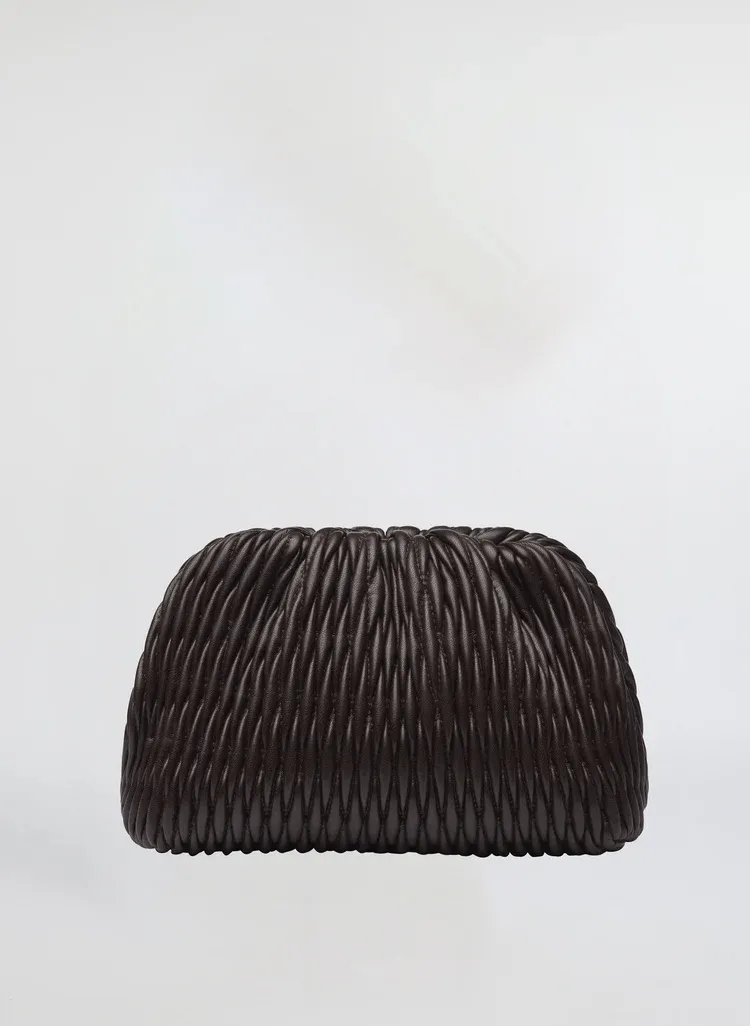 Enzo Clutch Bag in Chocolate Plum