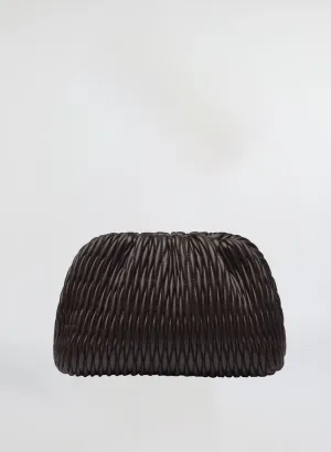 Enzo Clutch Bag in Chocolate Plum